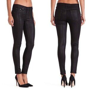 Rag & Bone black coated legging jeans skinny women 25